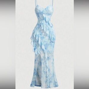 Light blue long dress